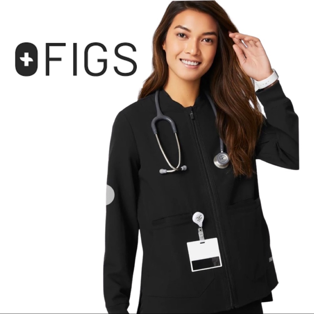 FIGS Bellery jacket-Black